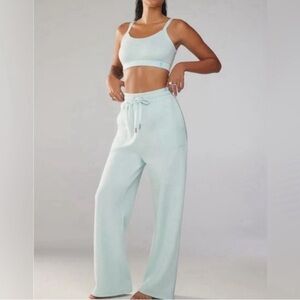 Savage X Fenty Xssential Relaxed Light Blue Drawstring Sweatpants Size XS